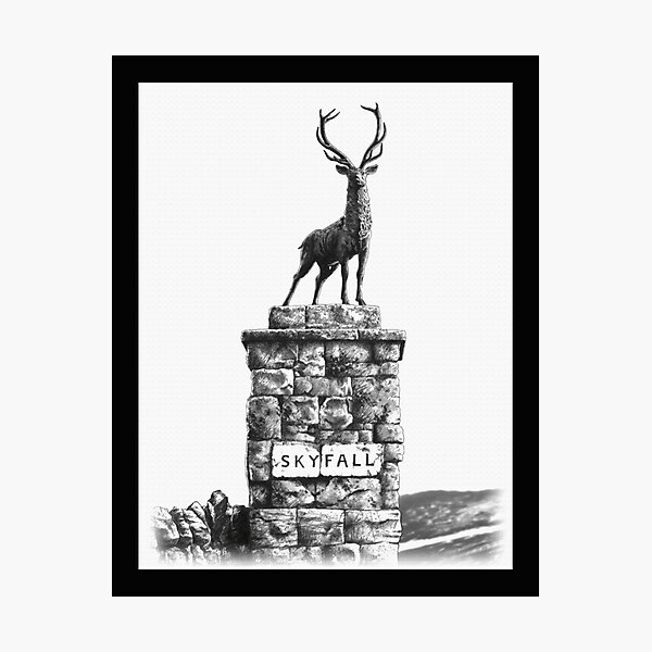 The Skyfall Stag 46 Men s Fashion Graphic Photographic Print