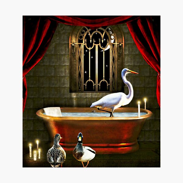 Imogene Never Could Remember to Draw the Drapes When Bathing... Photographic Print