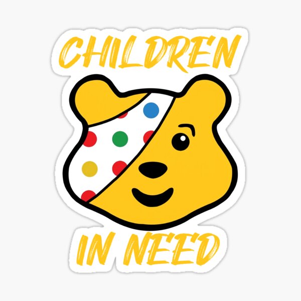 "Pudsey Bear" Sticker by XrayVisions33 Redbubble