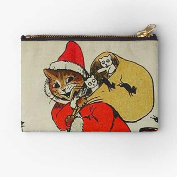 Christmas Cats by Louis Wain Zip Pouch