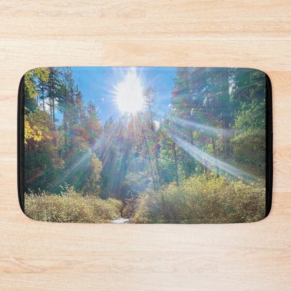 Item preview, Sunshine Light Rocks Stream Gods Creation Nature Trees designed and sold by CreationViewArt.