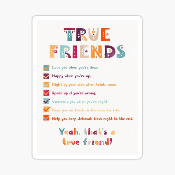 Item preview, TRUE FRIEND designed and sold by Paper Bee Gift Shop.