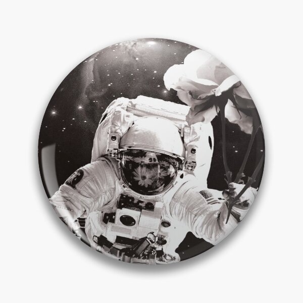 Item preview, Astronaut in Love in Grayscale designed and sold by CanopyCollage.