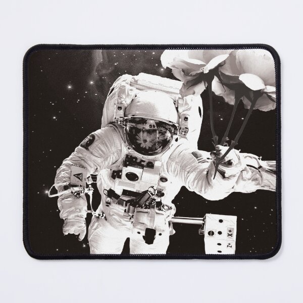 Item preview, Astronaut in Love in Grayscale designed and sold by CanopyCollage.