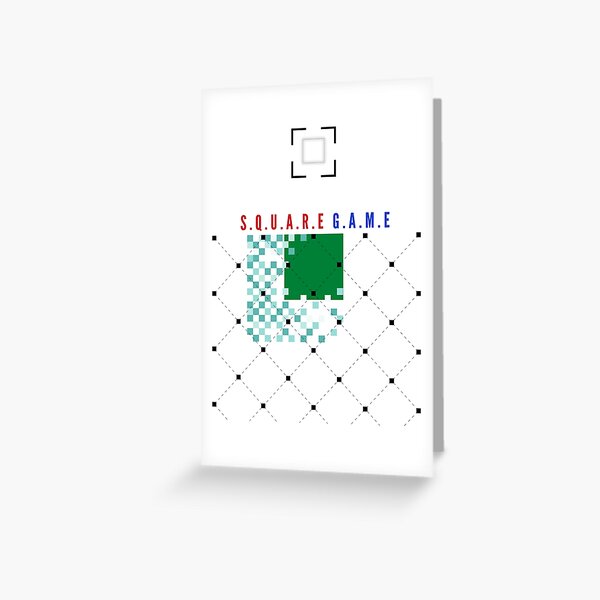 simple with complicated square Greeting Card