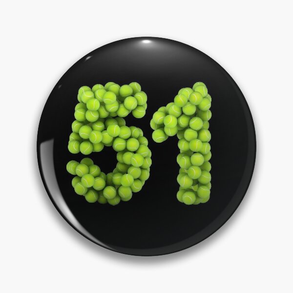 Item preview, Tennis Player Number 51 - Tennis Sports fifty-one Game Set Match 51 designed and sold by elhefe.