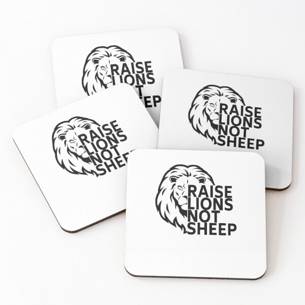 Item preview, raise lions not sheep Sticker designed and sold by MICHELLEGEORGIA.