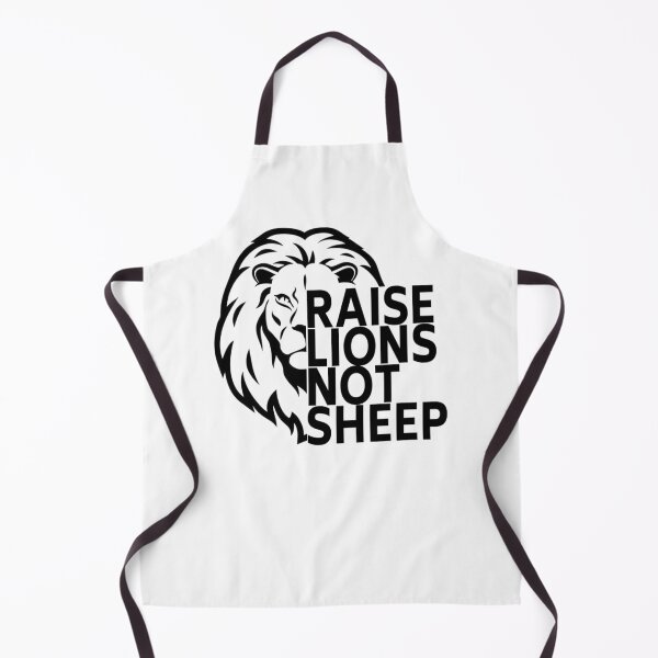 Item preview, raise lions not sheep Sticker designed and sold by MICHELLEGEORGIA.