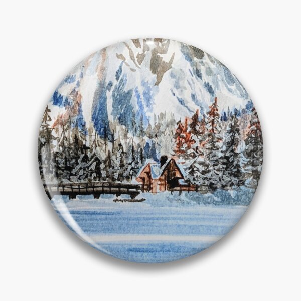 Item preview, Wintery Mountain Cabin designed and sold by ArtByJAshley.