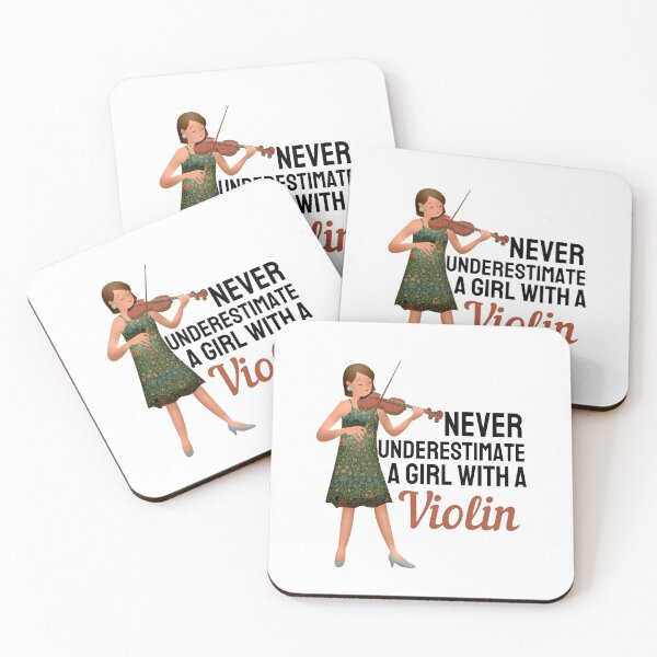 Item preview, Nunca subestimes a una chica con un violín: para los amantes del violín y la guitarra designed and sold by chetan786.