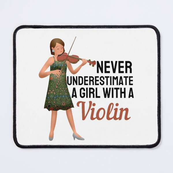 Item preview, Never Underestimate A Girl With A Violin - For Violin And Guitar lovers designed and sold by chetan786.