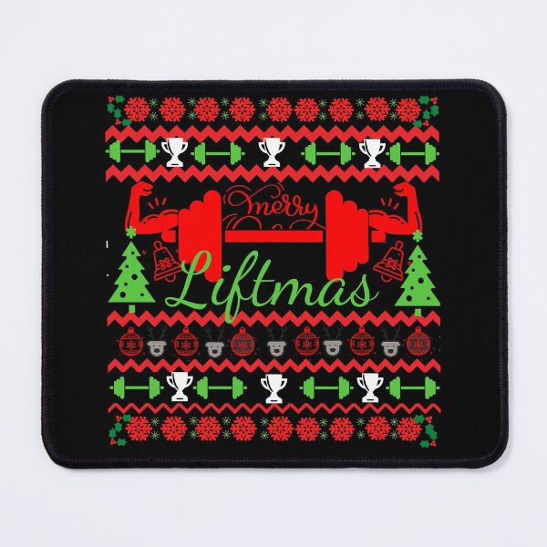 Artikelvorschau,  Fröhliche Liftmas für Liebhaber des Gewichthebens und des Fitnessstudios entworfen und verkauft von haledesign21.