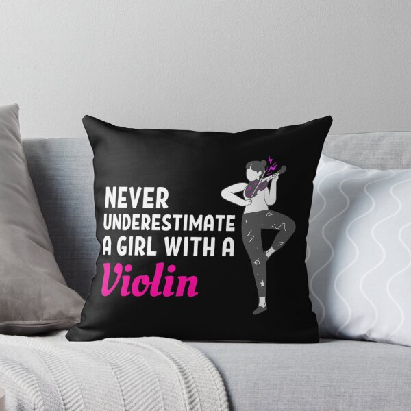 Item preview, Never Underestimate A Girl With A Violin - For Violin And Guitar lovers designed and sold by chetan786.