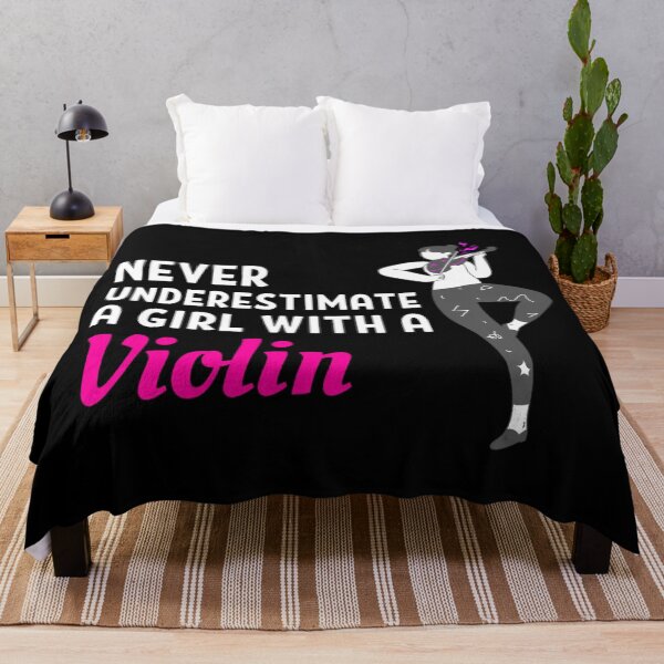 Item preview, Never Underestimate A Girl With A Violin - For Violin And Guitar lovers designed and sold by chetan786.
