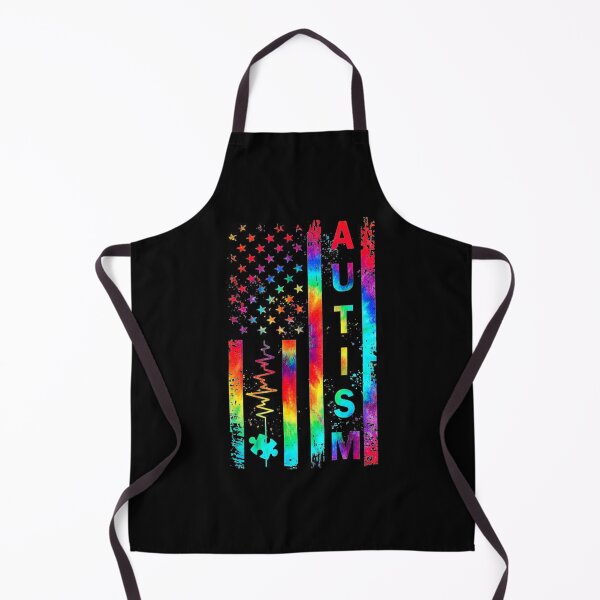 Item preview, American Flag Autism Awareness Teacher Mom Support Tie Dye designed and sold by kamilbogaty1.