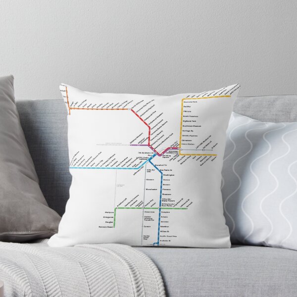 Item preview, Los Angeles Metro Rail Map designed and sold by Rich Anderson.