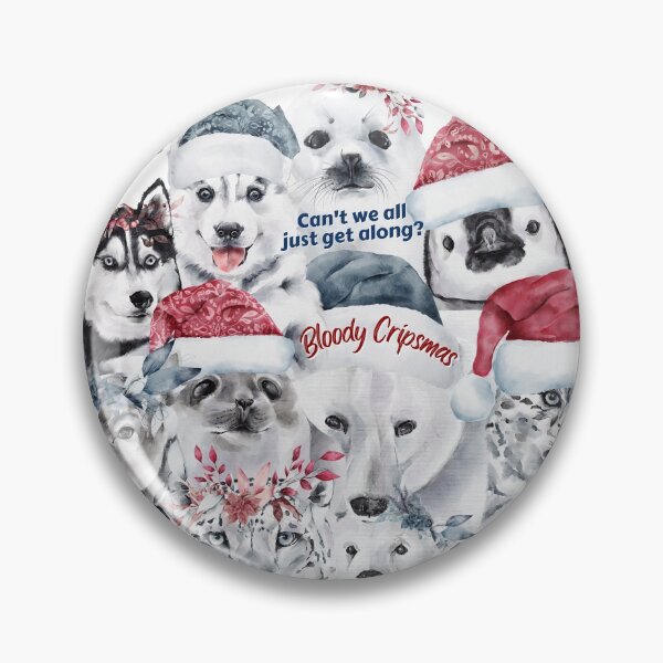 Item preview, "Bloody Cripsmas" Ugly Christmas Sweater: Can't We All Just Get Along?  Bloods and Crips Edition designed and sold by TheTLCTrade.