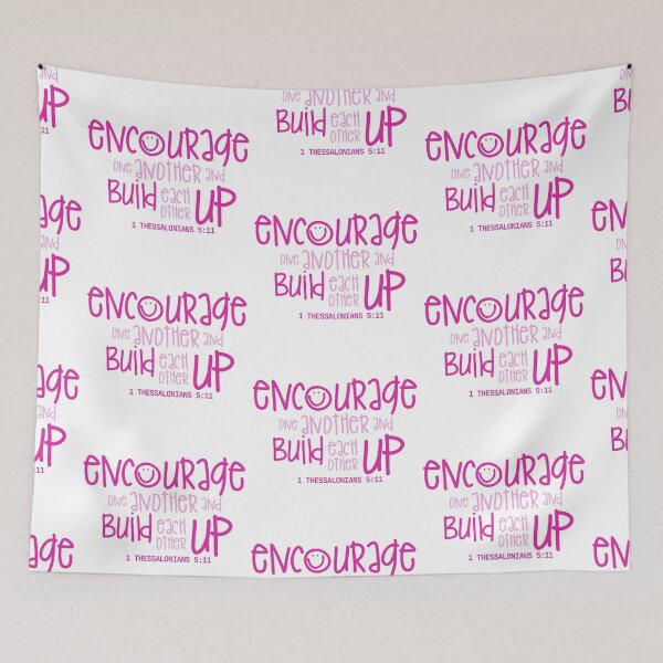 Item preview, 1 Thessalonians 5:11 - pink lemonade designed and sold by Cane & Abel Creations ..