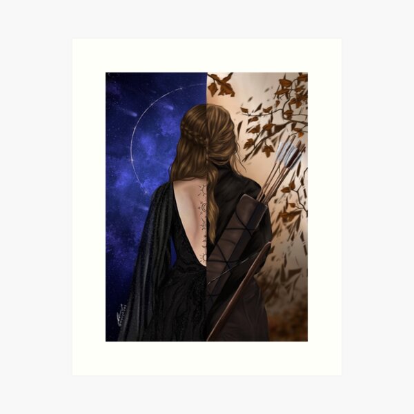 The Huntress and The High lady— Feyre Archeron Art Print