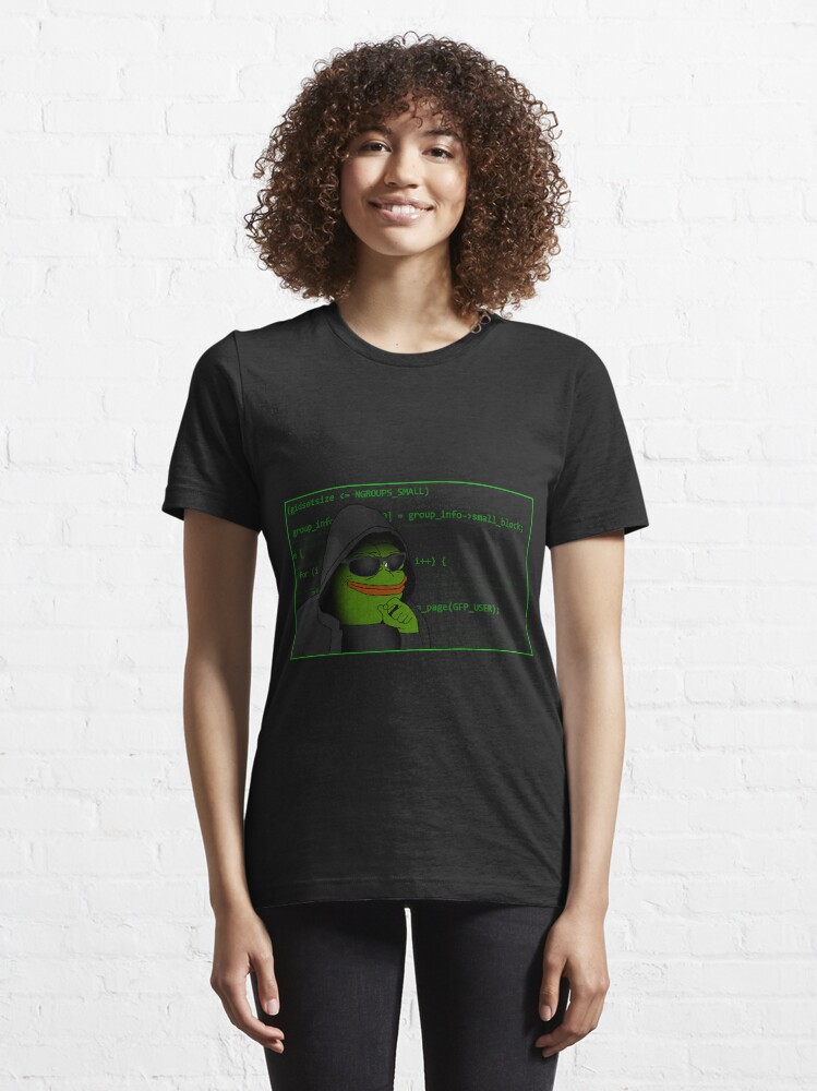 Hacker T-Shirt, Green Pixels