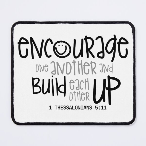 Item preview, 1 Thessalonians 5:11 - black designed and sold by Cane & Abel Creations ..