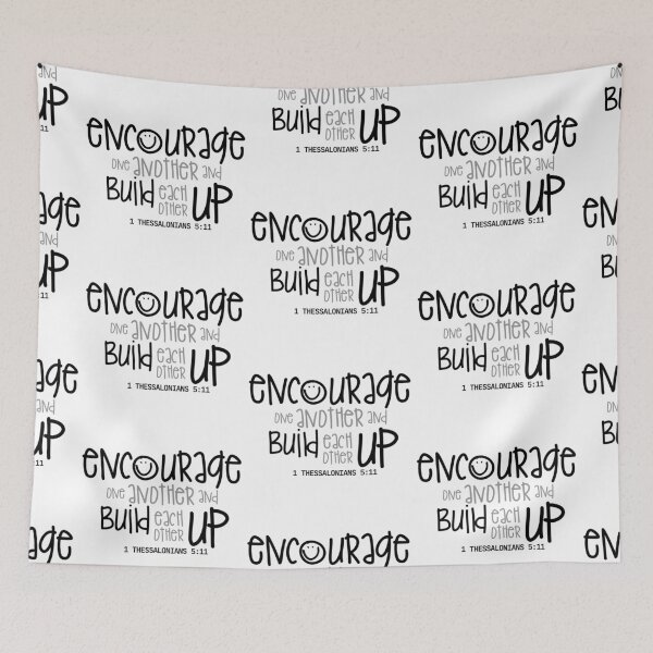 Item preview, 1 Thessalonians 5:11 - black designed and sold by Cane & Abel Creations ..