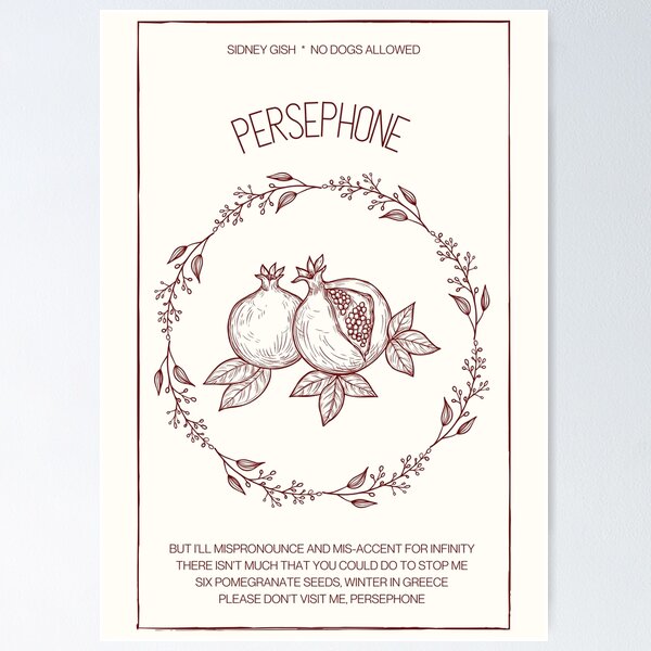 sidney gish 'persephone' Poster