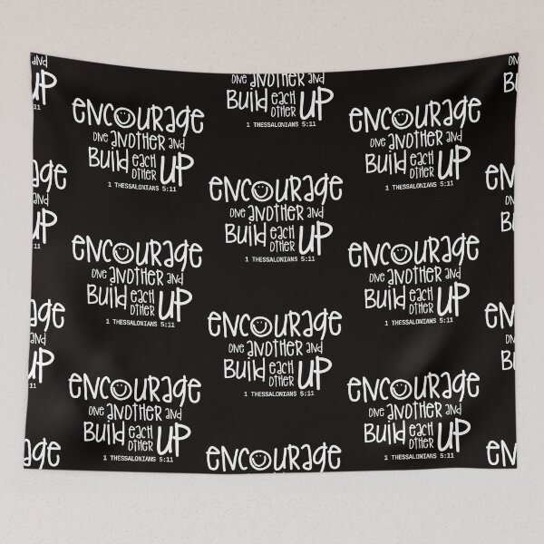 Item preview, Thessalonians 5:11 - white designed and sold by Cane & Abel Creations ..