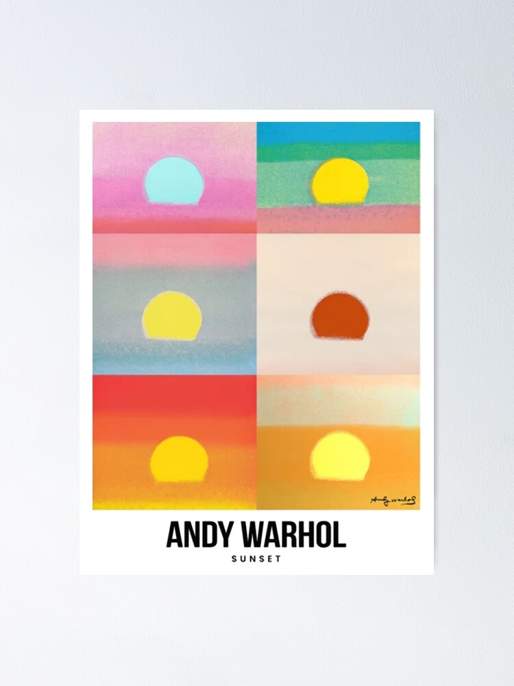 andy warhol sunset poster