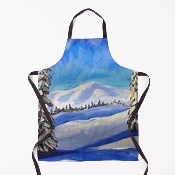 Item preview, Snow Falling In The Mountains Print on gifts, holiday, apparel, accessories, home decor. Snow Mountain Fans. designed and sold by lduke47.
