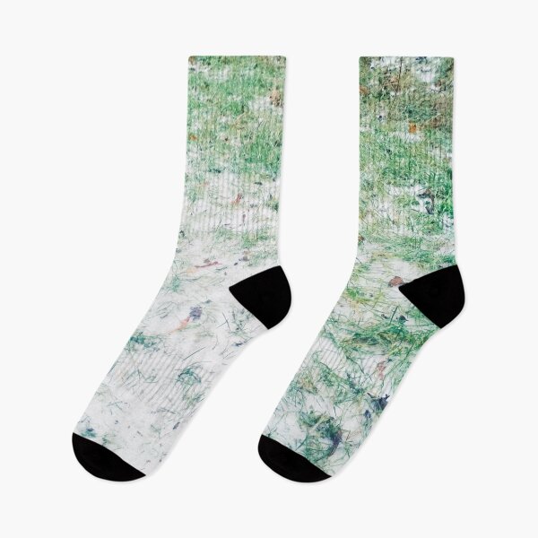 Item preview, Green grass covered with first snow designed and sold by helenkaiy.