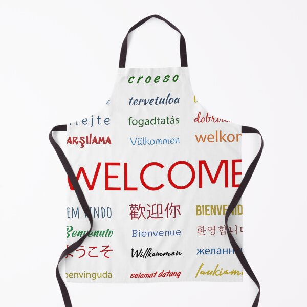 Item preview, Welcome phrase in different languages designed and sold by Minimalist Quotes and Sayings.