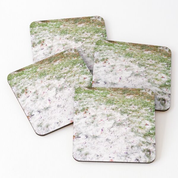 Item preview, Green grass covered with first snow designed and sold by helenkaiy.