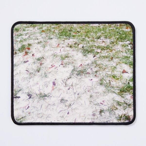 Item preview, Green grass covered with first snow designed and sold by helenkaiy.