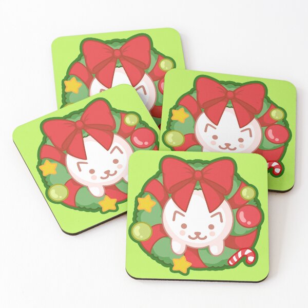Item preview, Christmas Wreath Cat designed and sold by bekigam.