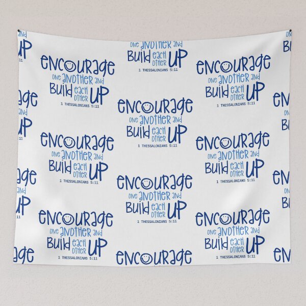Item preview, 1 Thessalonians 5:11 - blueberry designed and sold by Cane & Abel Creations ..