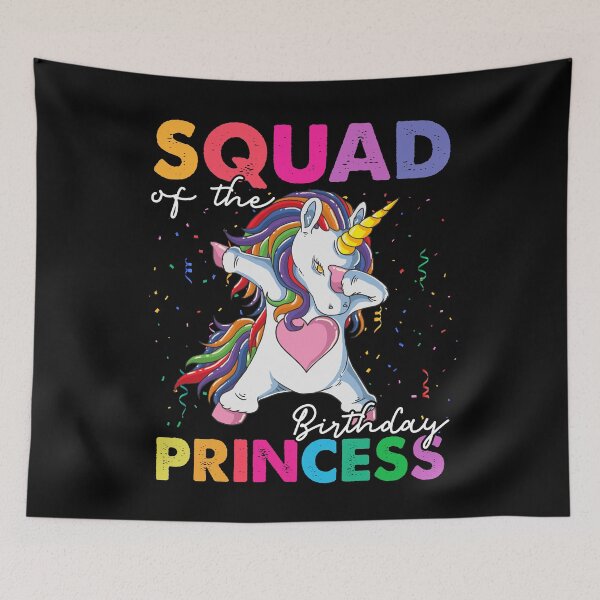 Item preview, Squad of the Birthday Princess Girl Dabbing Unicorn Theme designed and sold by kamilbogaty1.