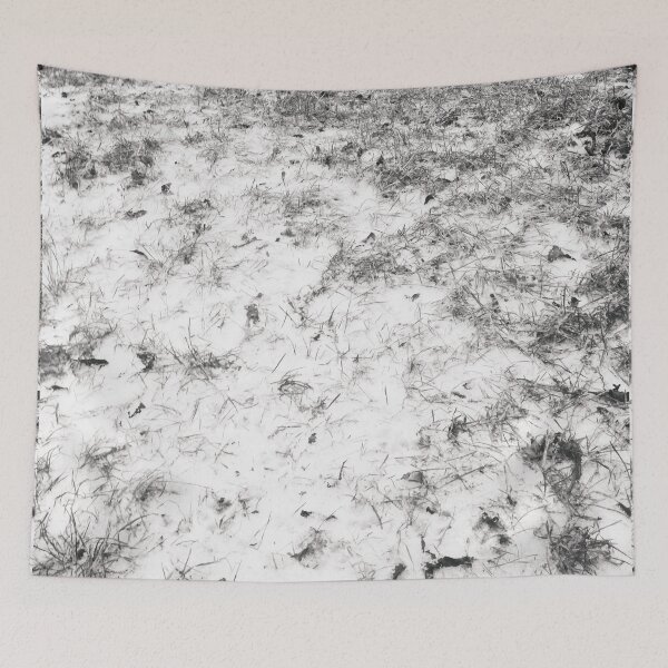 Item preview, Green grass covered with first snow designed and sold by helenkaiy.