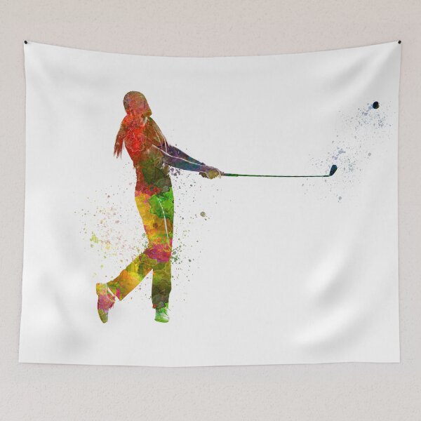 Item preview, Golf player in watercolor designed and sold by paulrommer.