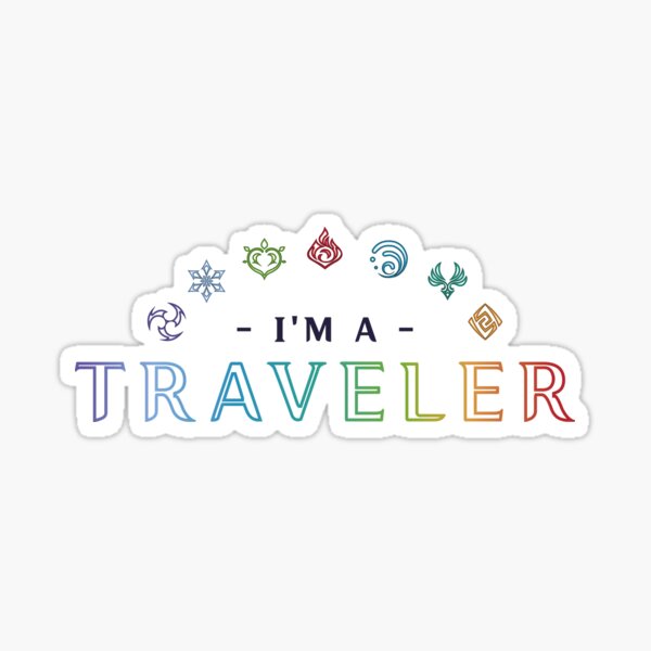Item preview, I'm a Traveler - Genshin Impact designed and sold by LittleChelsea.