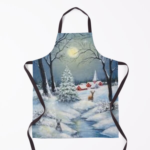 Item preview, Quiet Winter Night In the Country Under The Moonlight Print For Snow Lovers. designed and sold by lduke47.