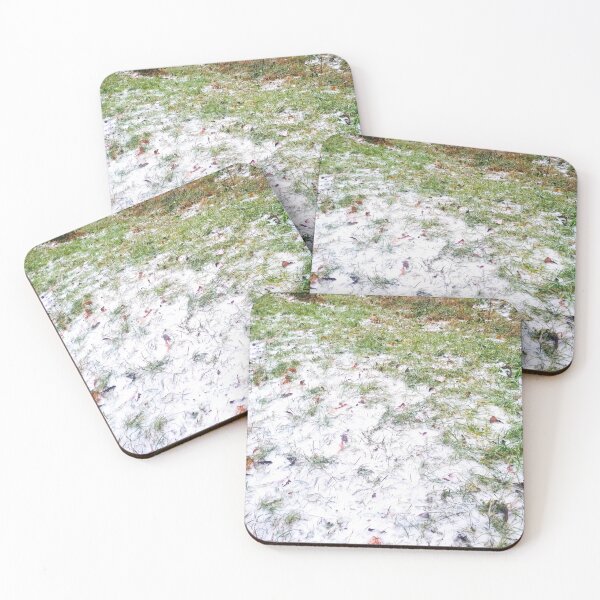 Item preview, Green grass covered with first snow designed and sold by helenkaiy.