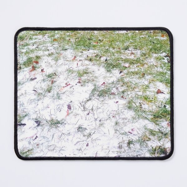 Item preview, Green grass covered with first snow designed and sold by helenkaiy.