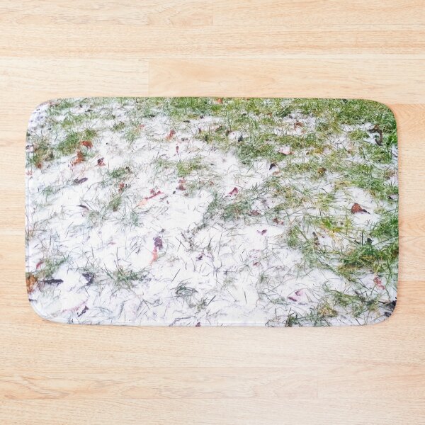 Item preview, Green grass covered with first snow designed and sold by helenkaiy.