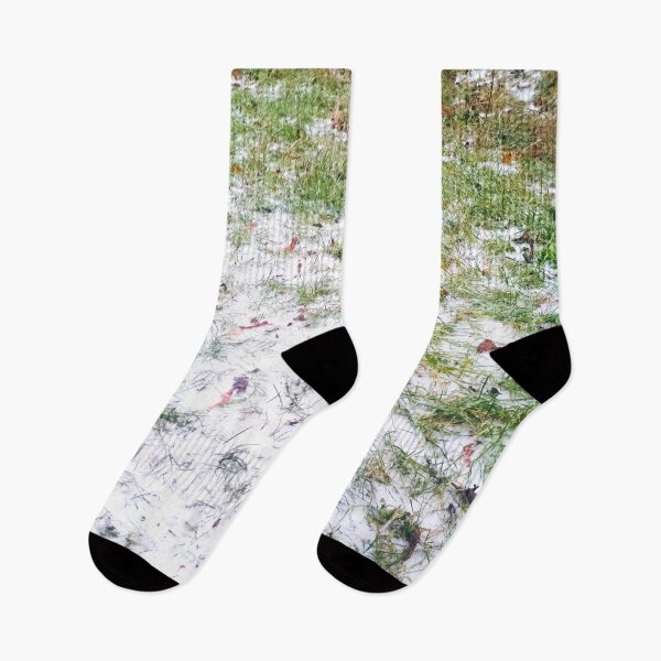 Item preview, Green grass covered with first snow designed and sold by helenkaiy.