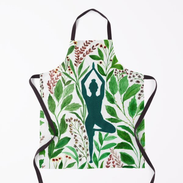 Item preview, Yoga Tree Pose Watercolor painting  designed and sold by czerinaart.