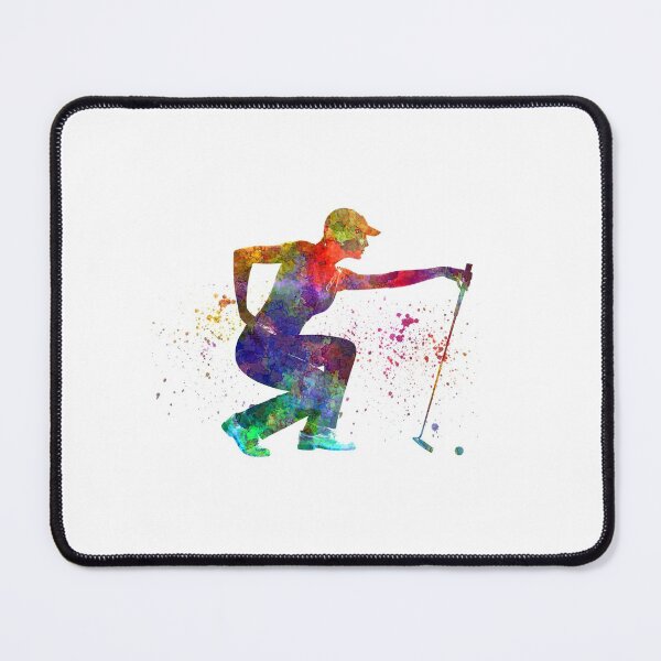 Item preview, Golf player in watercolor designed and sold by paulrommer.