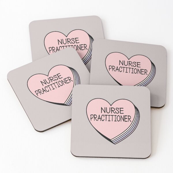 Item preview, Aesthetic Nurse Practitioner Pink Hearts designed and sold by JooArtPrints ★★★★★.