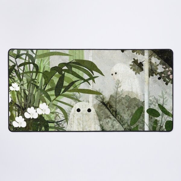 There's A Ghost in the Greenhouse Again Desk Mat