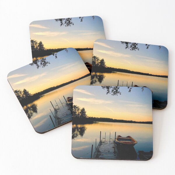 Item preview, Boat at the pier designed and sold by HenrikGPhoto.